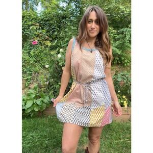 Vintage Patchwork Mini Dress – Sacred Threads 90s/2000s